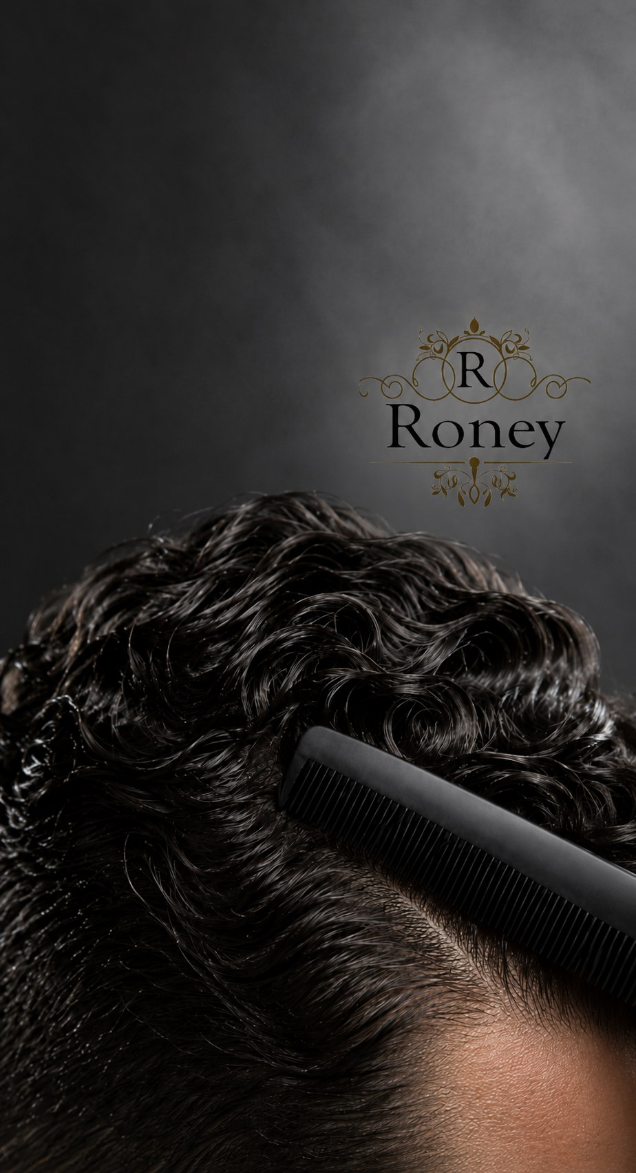 Modelo con peinado editorial de peluqueria premium