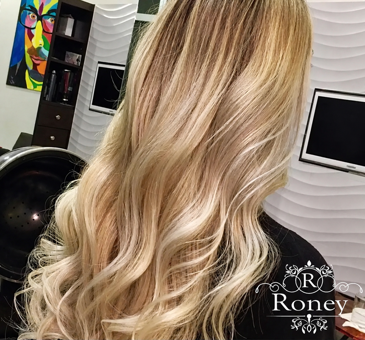 Resultado de coloración con brillo